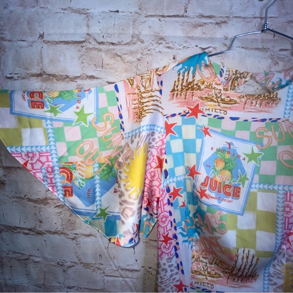 ASOS Design Juicy Print Dress With Cut Out Back Size 4 - Picture 2 of 8